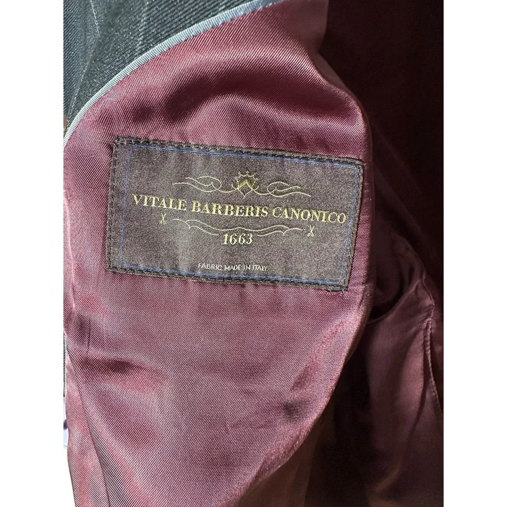 Brooks Brothers Vitale Wool Brooksgate Regent‎ Gray Blazer Jacket Mens 40R #F5-5
